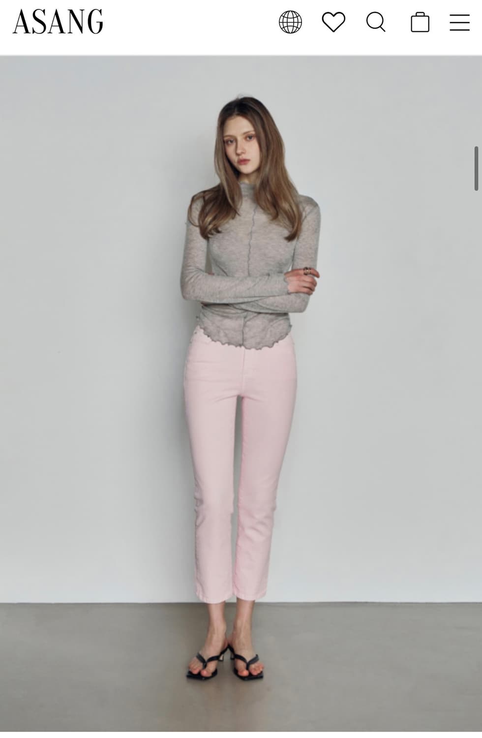 아상 ASANG 샌드 스트레이트데님(M) 상품이미지5