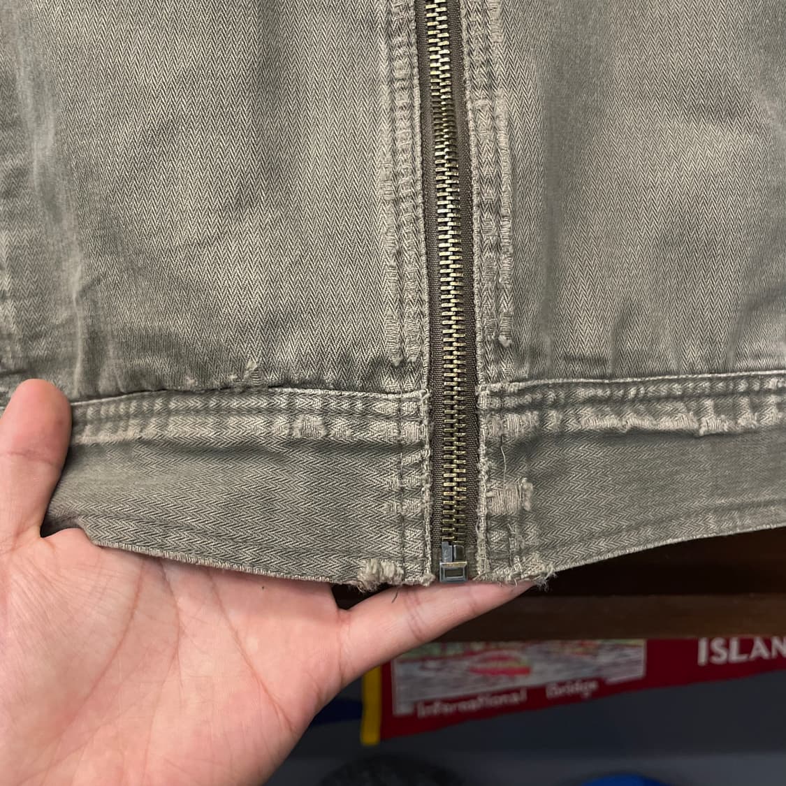 울리치 빈티지 데미지 디테일 크롭 바이커 자켓 N121 상품이미지5