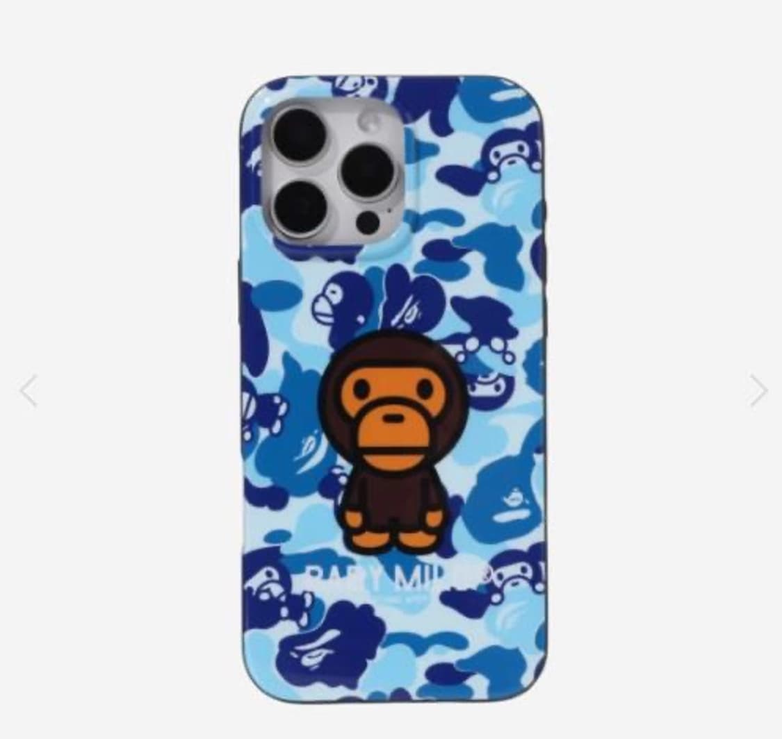 Bape 베이프 케이스 아이폰16pro max 마일로 블루 상품이미지1