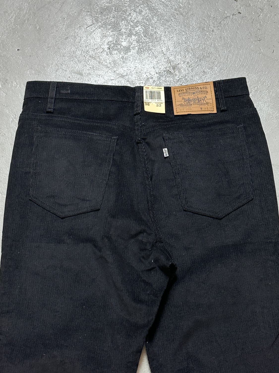 *데드스탁* 80's USA 빈티지 리바이스 517 블랙 부츠컷 플레어진 상품이미지6