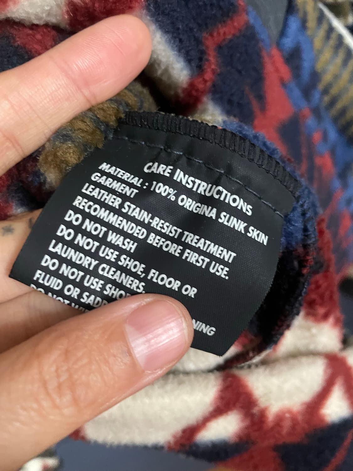 뉴질랜드 램스킨 양가죽 노르딕 레더 플리스 자켓 상품이미지6