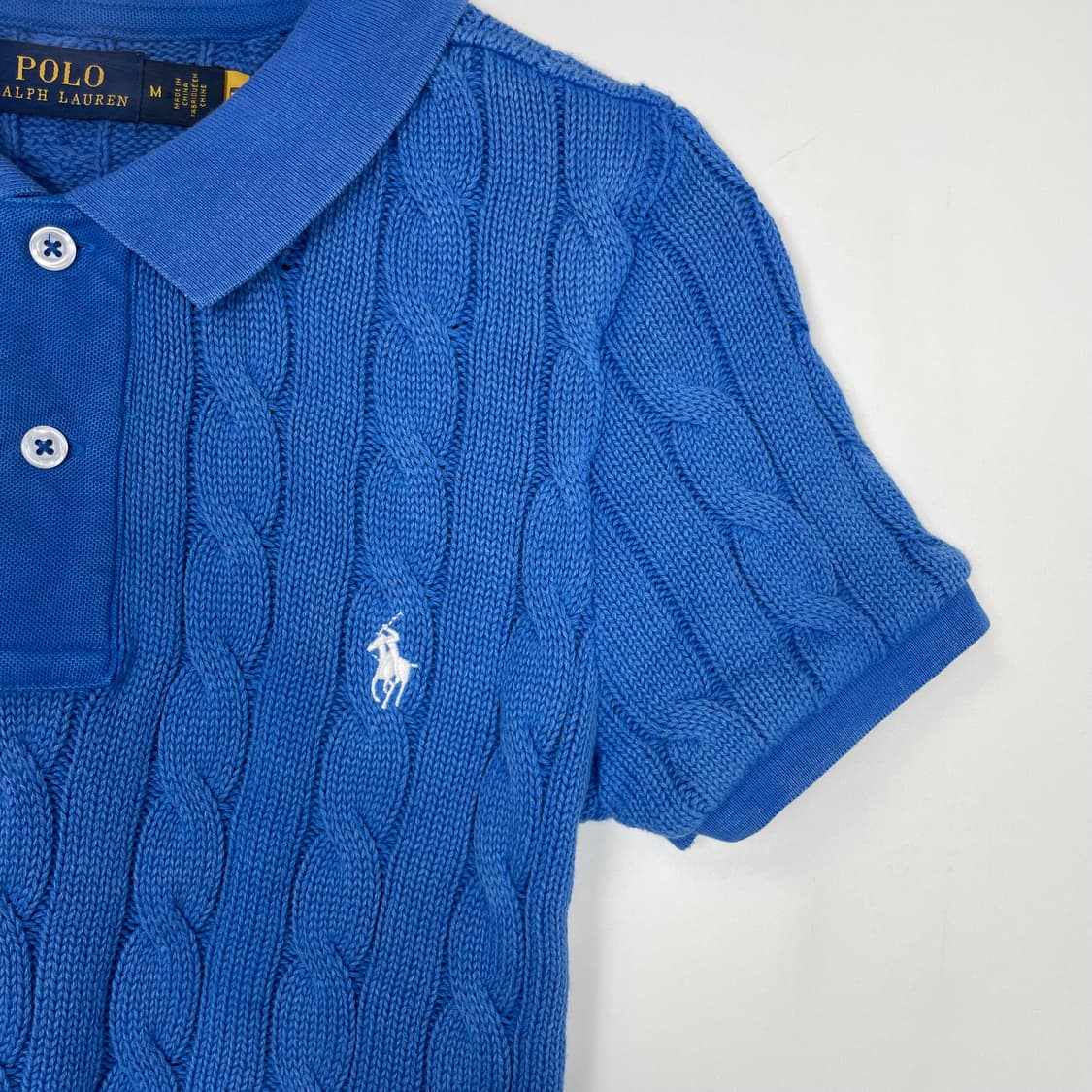 폴로 랄프로렌 꽈배기 반팔 니트 티셔츠 상품이미지3