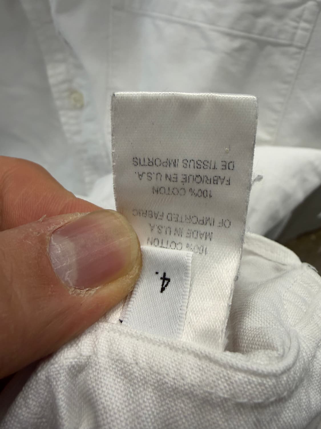 톰브라운 정품 화이트 히든 삼선 옥스포드 셔츠 4사이즈 상품이미지4