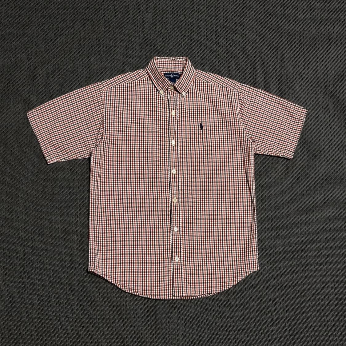 [S] Polo 폴로 랄프로렌 우먼즈 반팔 체크셔츠 상품이미지1