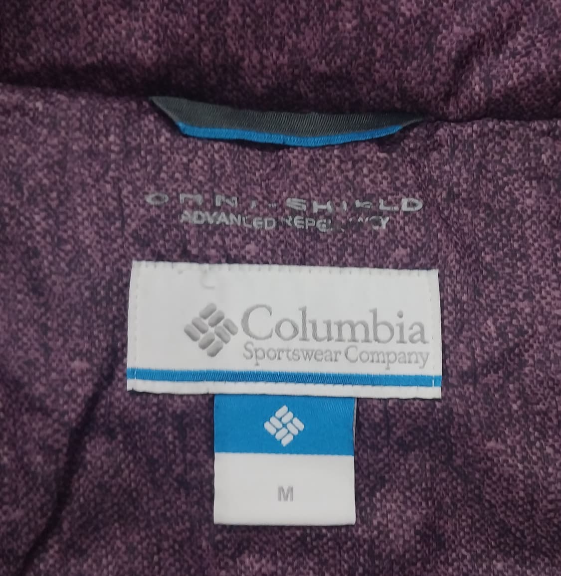 컬럼비아 여성용 퍼플 후드 패딩 M (후드분리됨) 상품이미지4