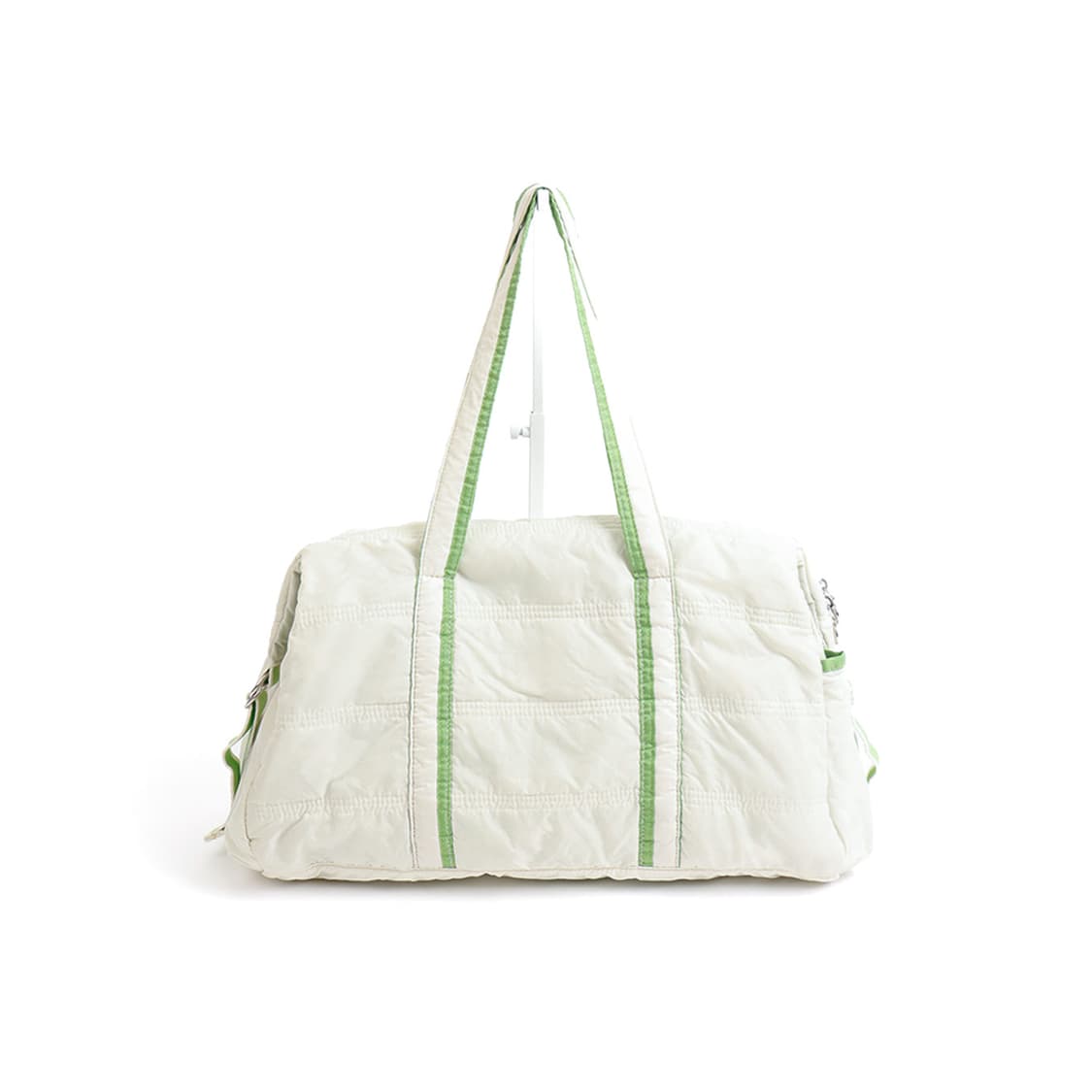 [adidas] 아이보리 × 그린 퀼팅 더플백 상품이미지2
