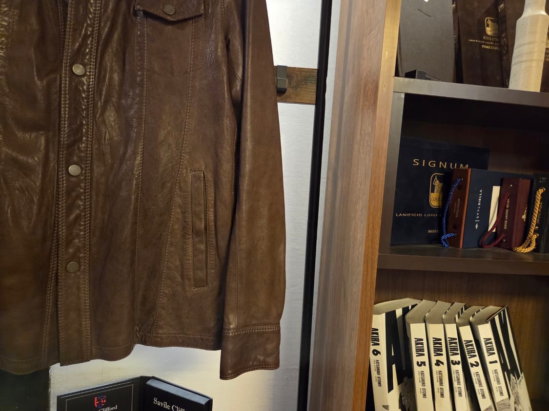 이탈리아 브랜드 가렛 레더셔츠 상품이미지3