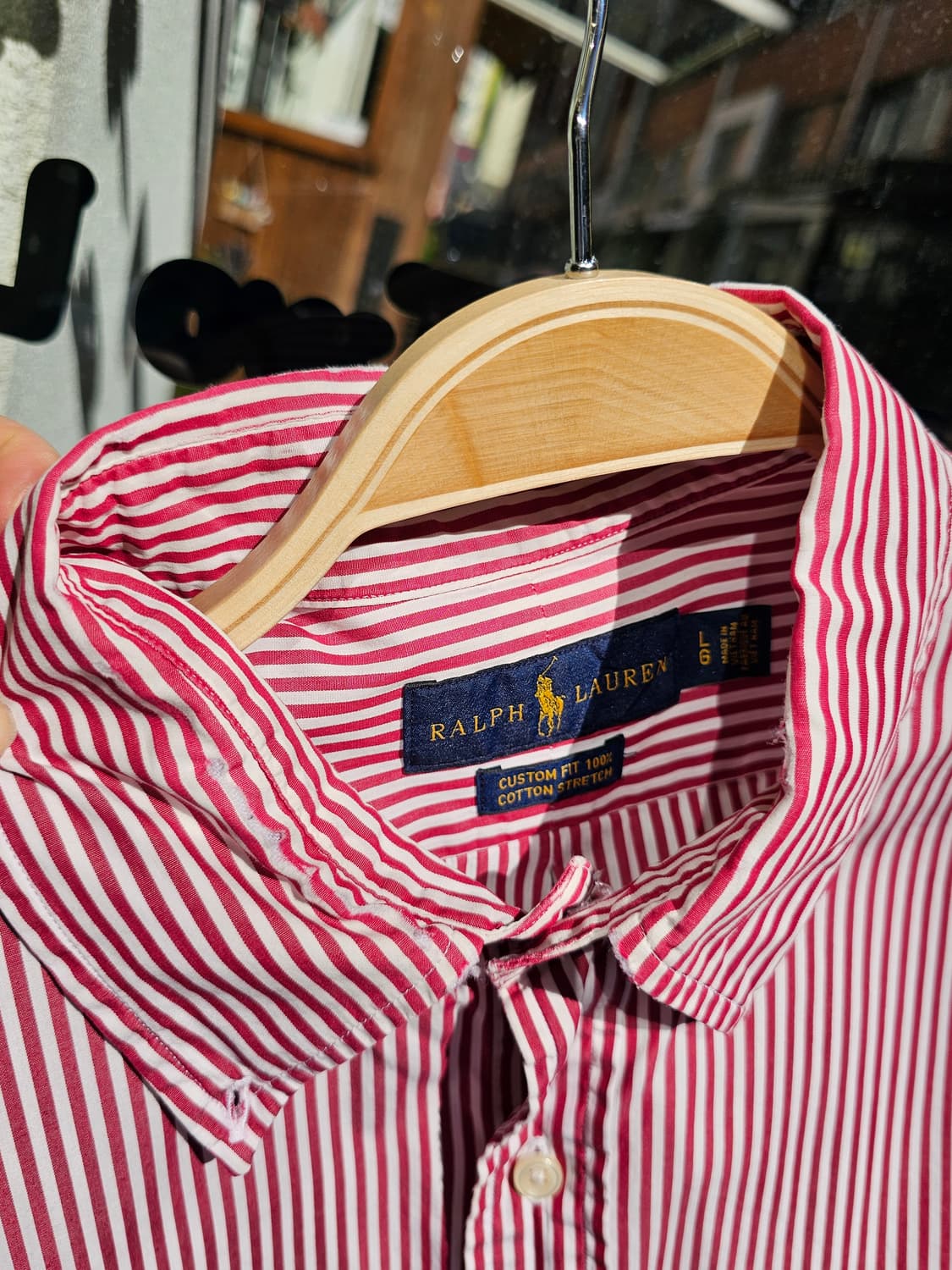 Ralph Lauren 레드 스트라이프 셔츠 상품이미지6