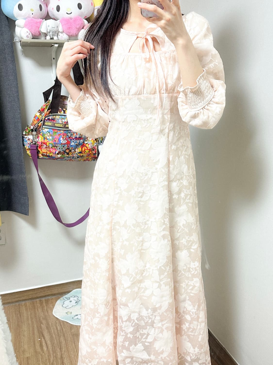 빈티지 레이스 플라워 원피스 히메갸루 발레코어 스나계 일브 긱시크 모리걸 상품이미지1