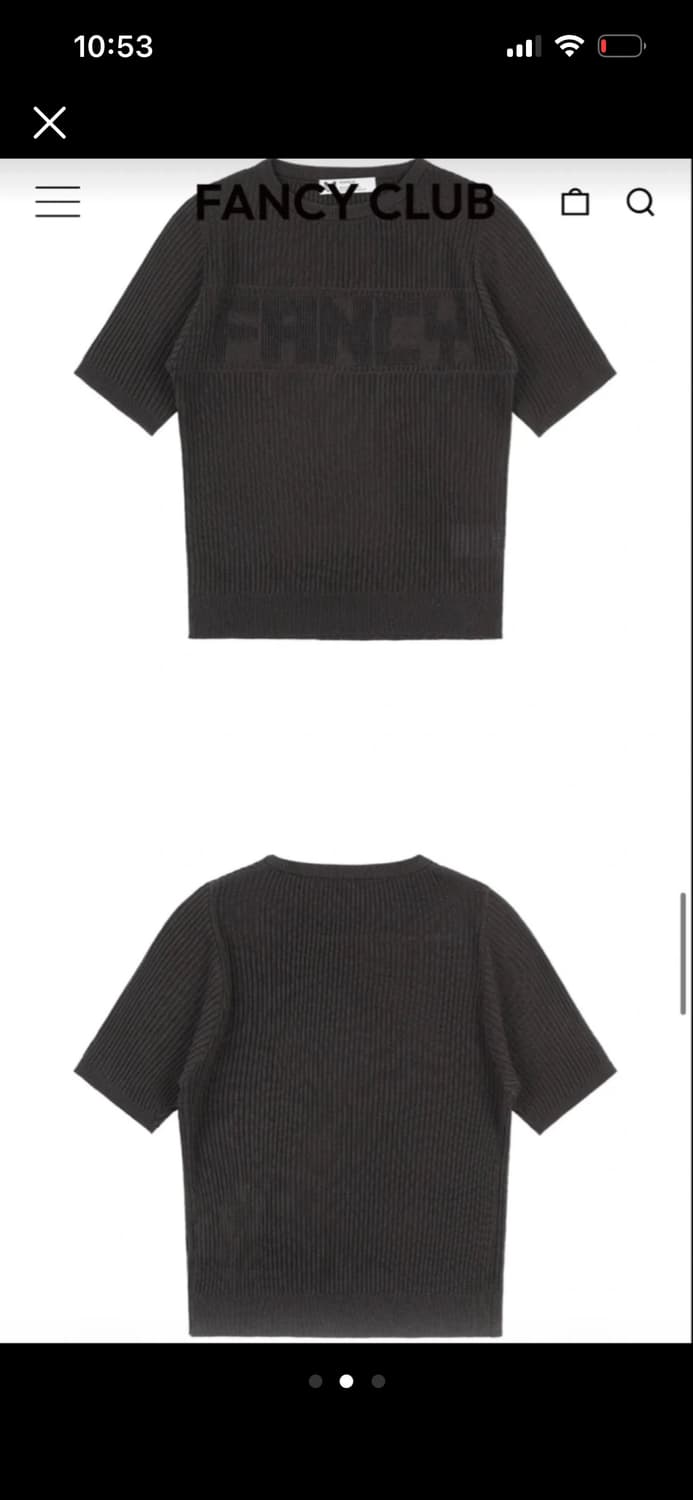 (새제품)팬시클럽 반팔니트 상품이미지2