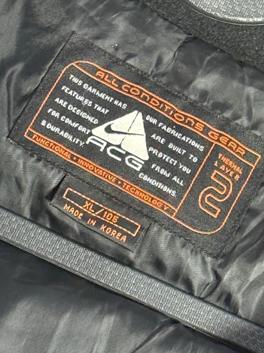 나이키 올드스쿨 빈티지 ACG 패딩 XL 상품이미지5