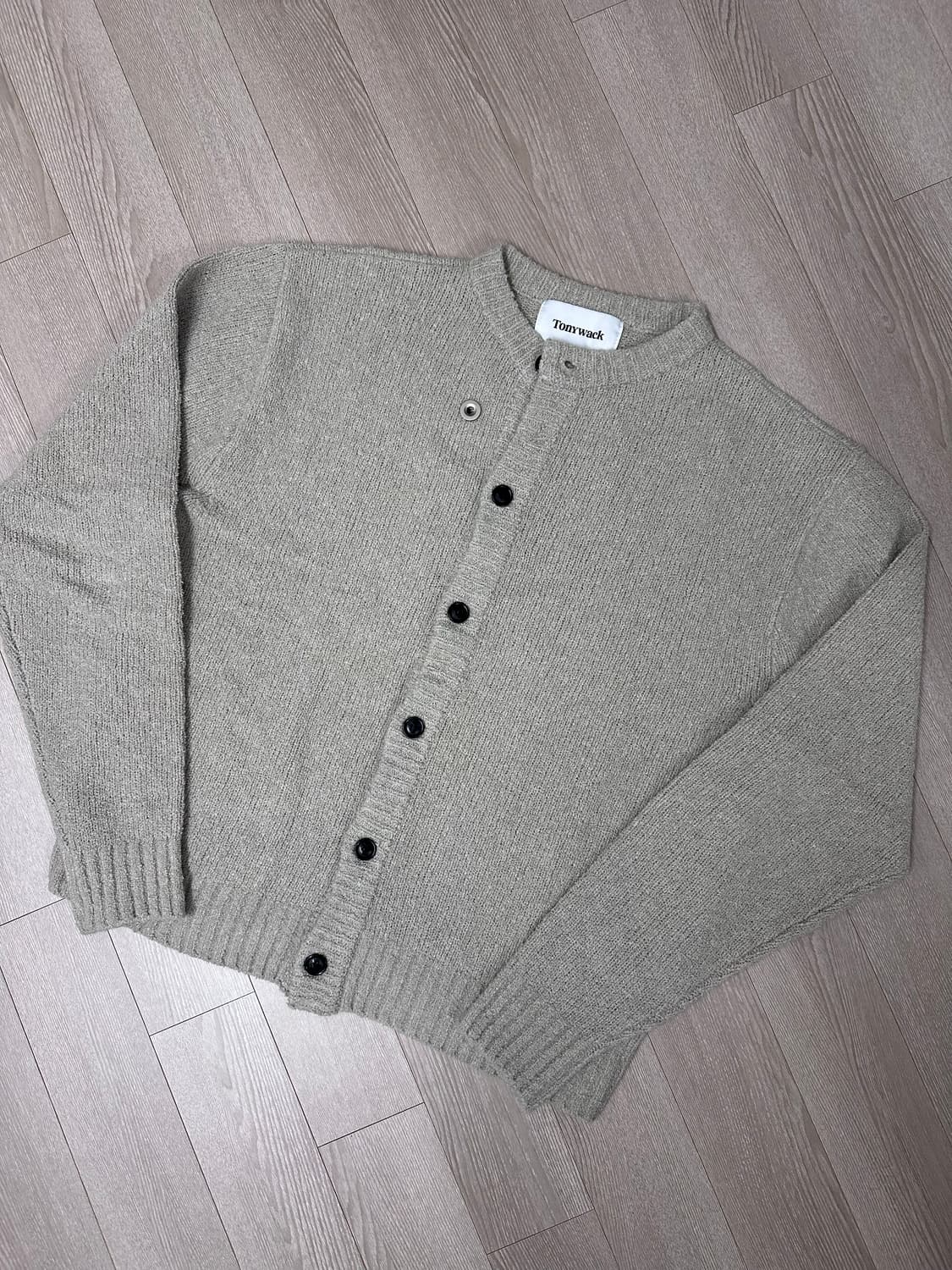 토니웩 베이비 알파카 가디건 세이지 그레이 XL 사이즈 상품이미지1