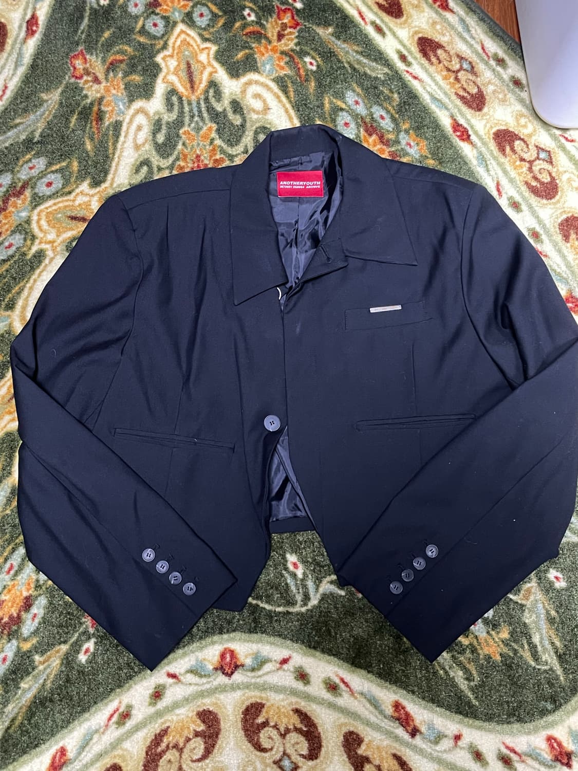 어나더유스 크롭 자켓 블랙 상품이미지3