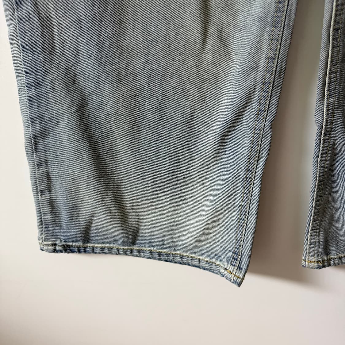 새상품 여자 기모 와이드 청바지 M 상품이미지3