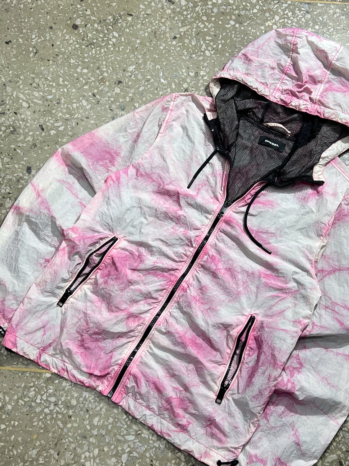 Diesel Tie-dye Nylon Hoodie Windbreaker  상품이미지4