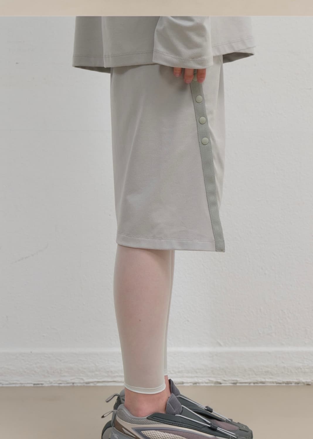 OJOS Button Slit Midi Skirt 오호스 미디 스커트 상품이미지2