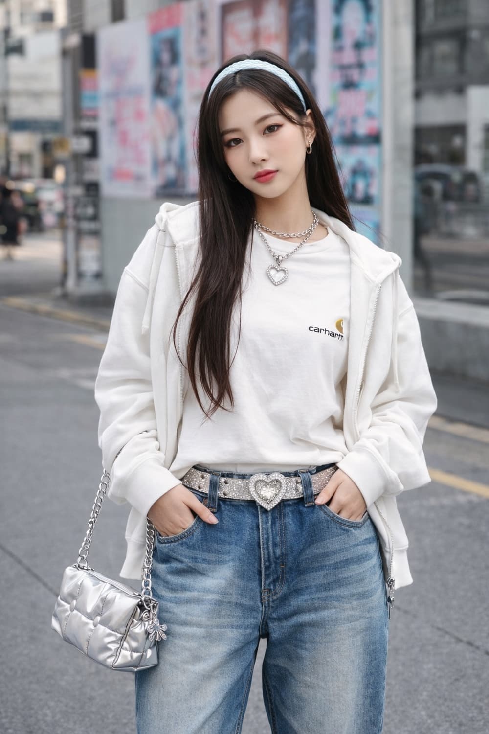 칼하트WIP 롱슬리브 로고 티셔츠 L 상품이미지2