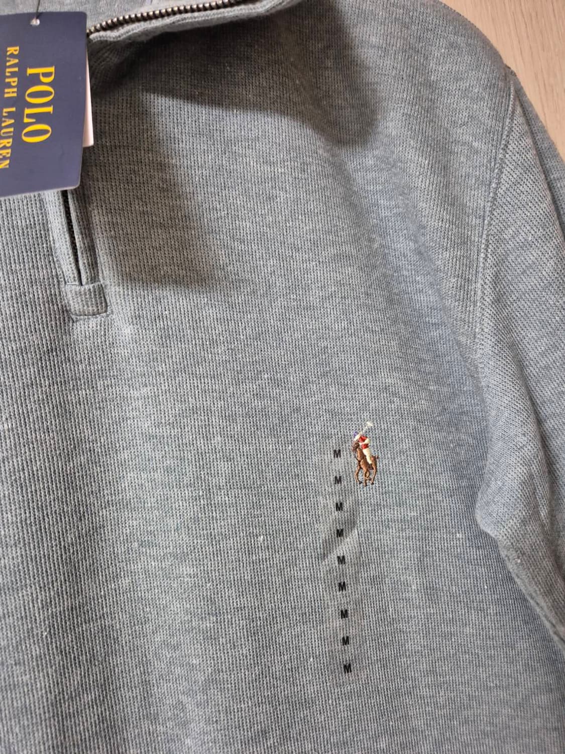 정품 (새제품) 폴로 랄프로렌 반집업 코튼 니트 스웨터 M 상품이미지3