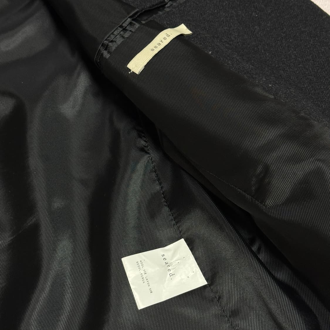 시어드 울자켓 차콜 상품이미지5