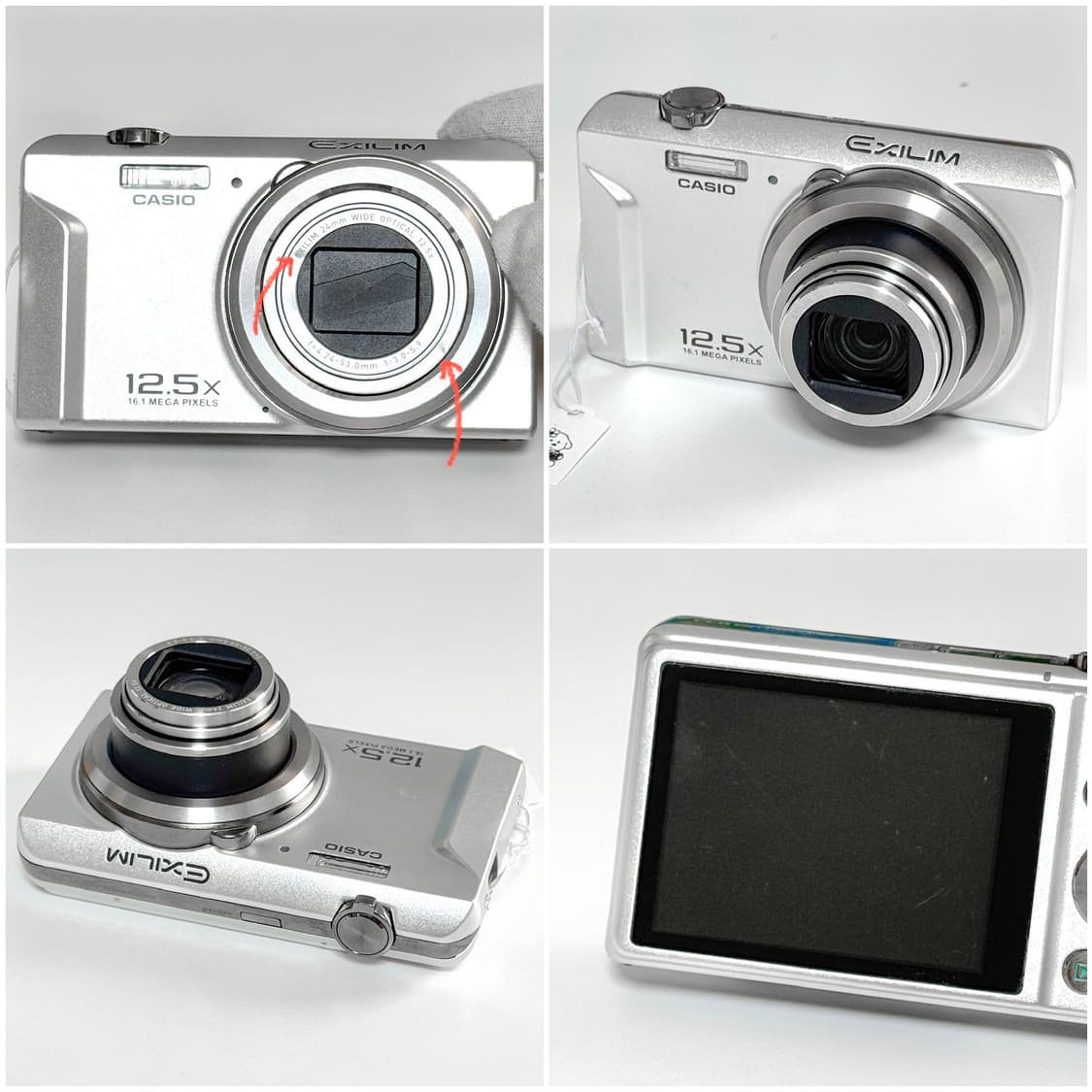 카시오 엑슬림 ZS160 실버 빈티지디카 상품이미지3