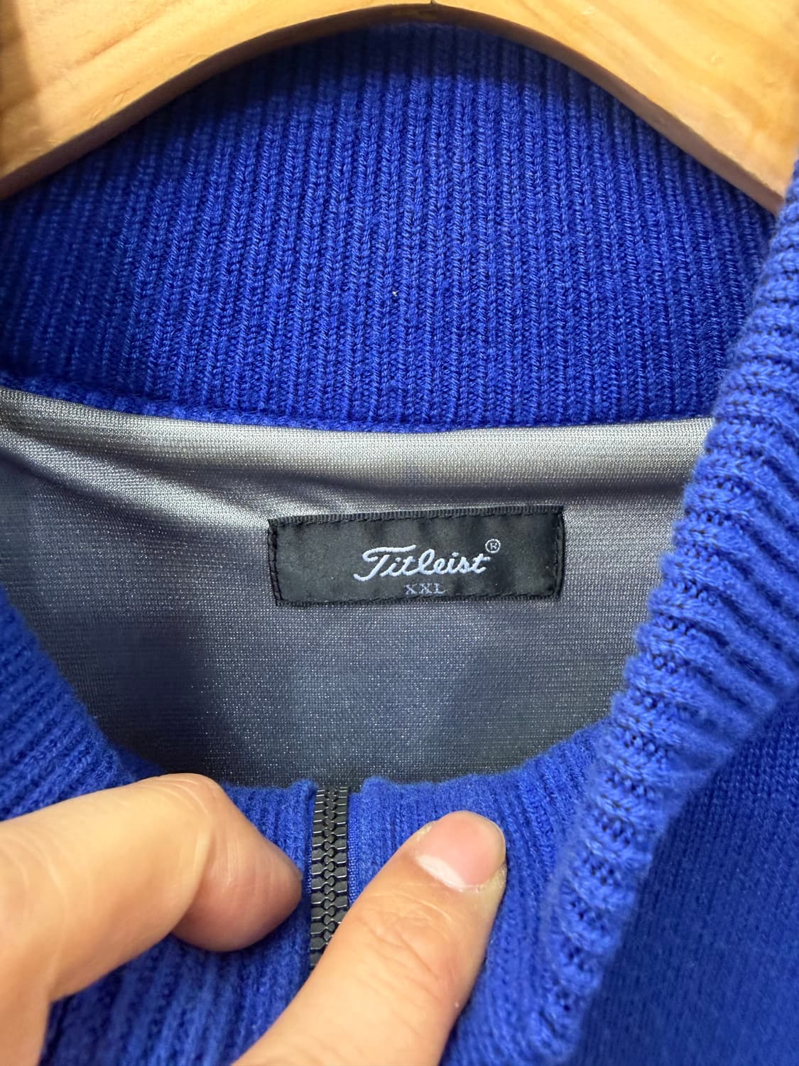 정품) 타이틀리스트 남성 하프넥 방풍니트 XXL 상품이미지7