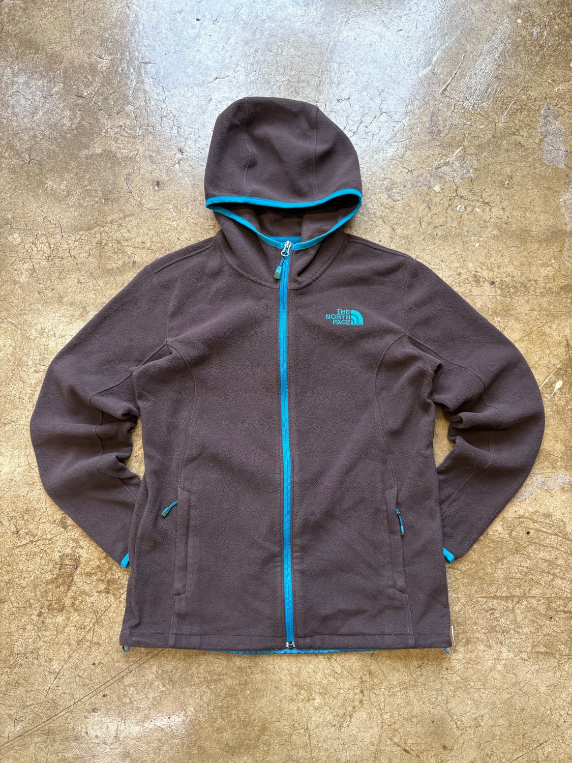 노스페이스 브라운 민트 후드 플리스 상품이미지1