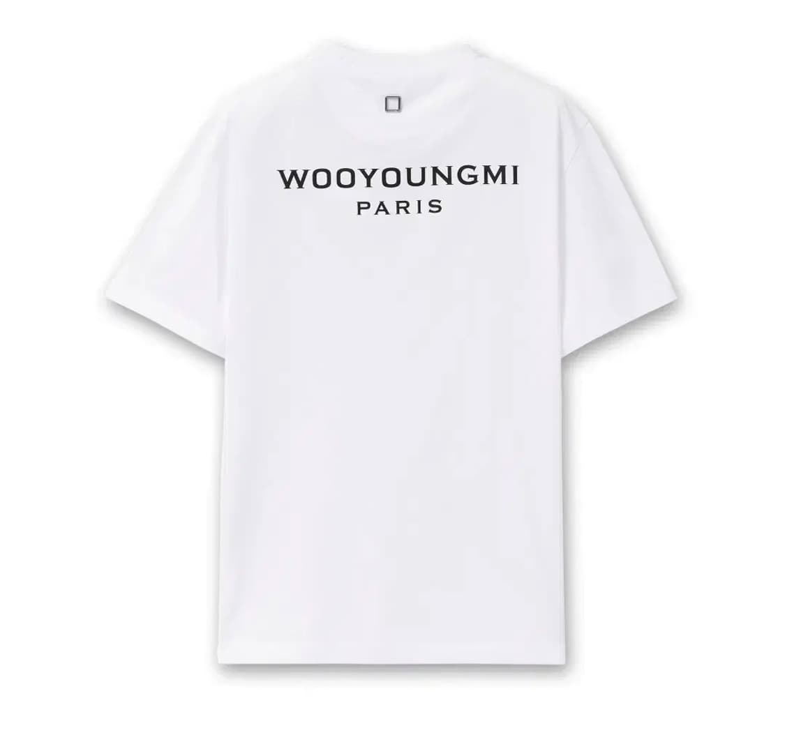 우영미 25fw 백로고 반팔 새상품 (블랙,화이트) 상품이미지3