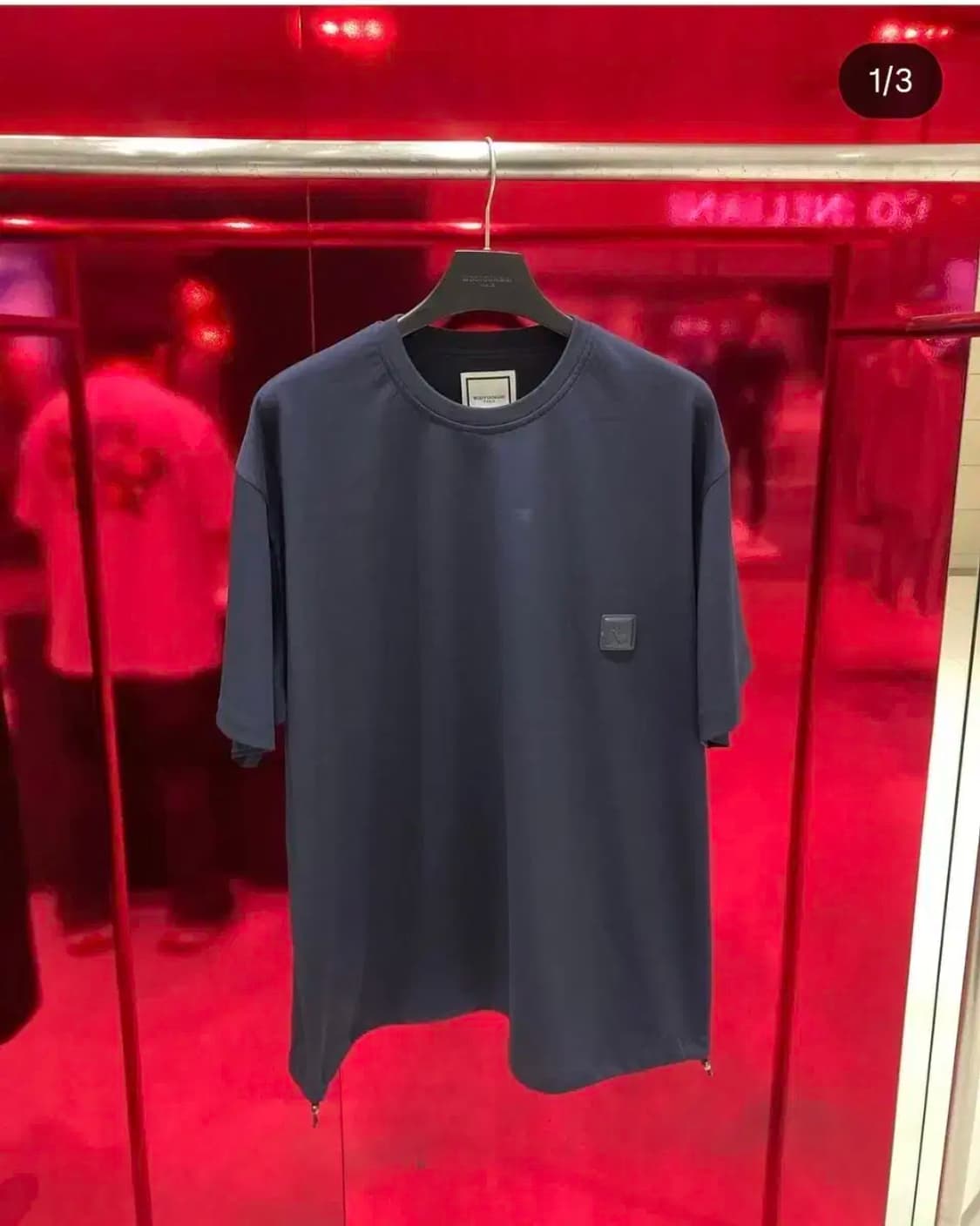 우영미 25fw 스트링반팔 새상품 (네이비,화이트) 상품이미지1