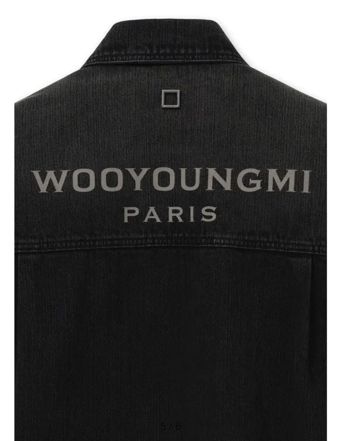 우영미 26ss 워싱데님 백로고 셔츠 상품이미지5