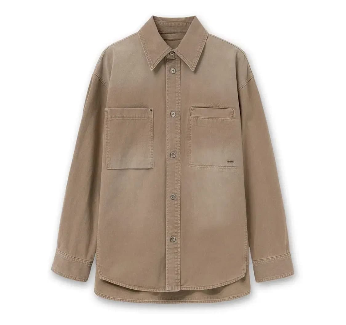 우영미 26ss 워싱데님 백로고 셔츠 상품이미지7