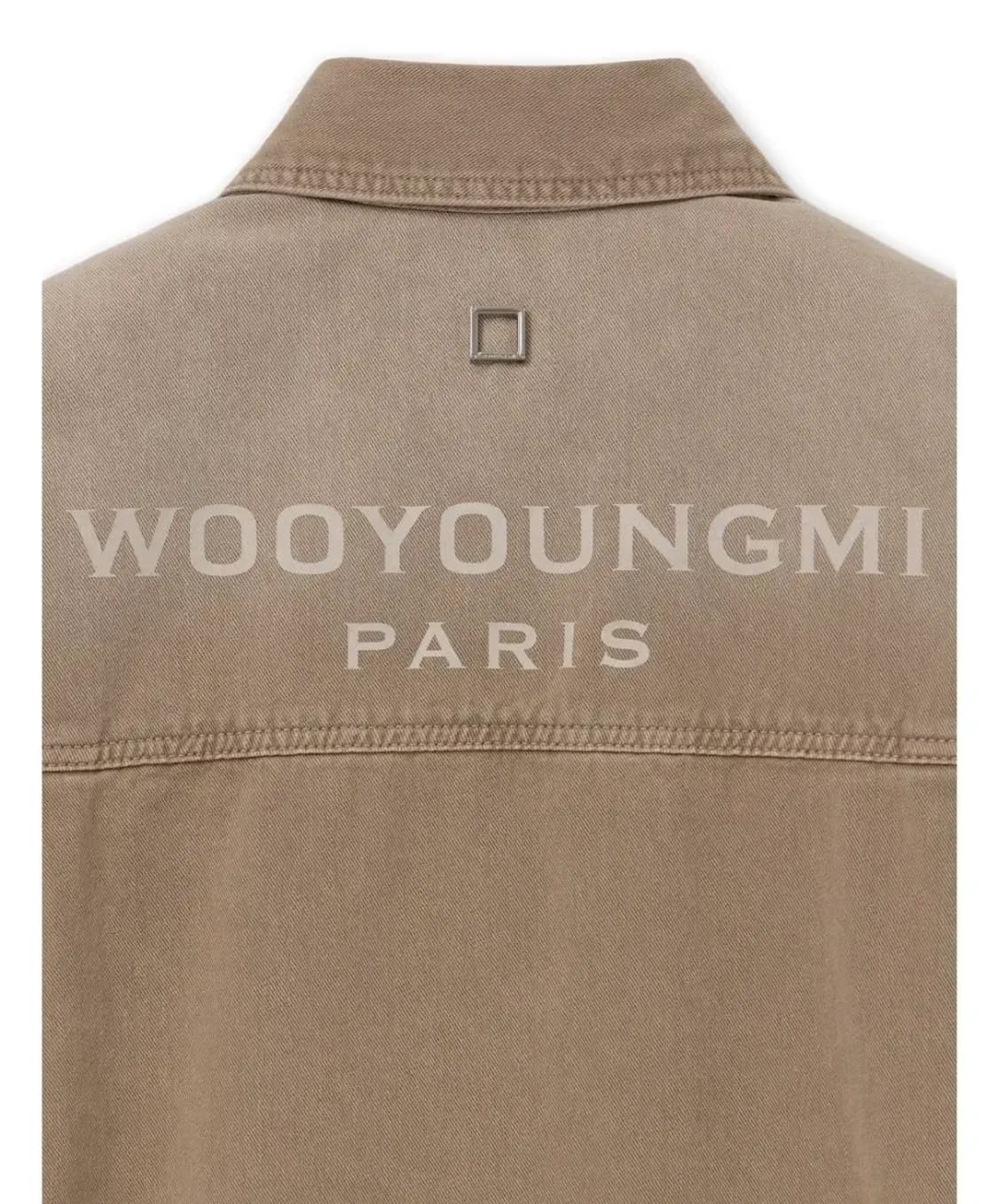 우영미 26ss 워싱데님 백로고 셔츠 상품이미지8