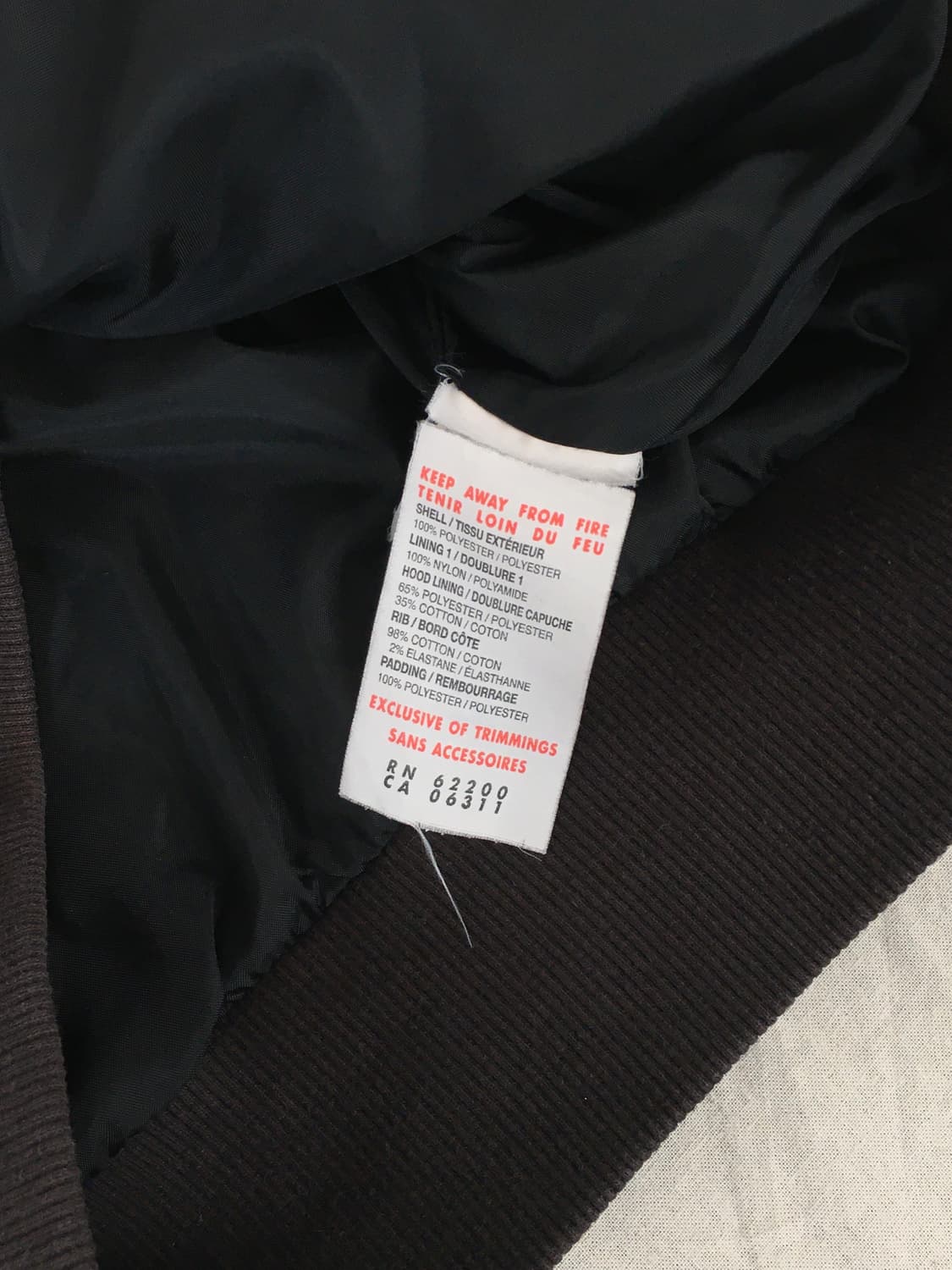 퓨마 배색라인 패딩 후드자켓 상품이미지5