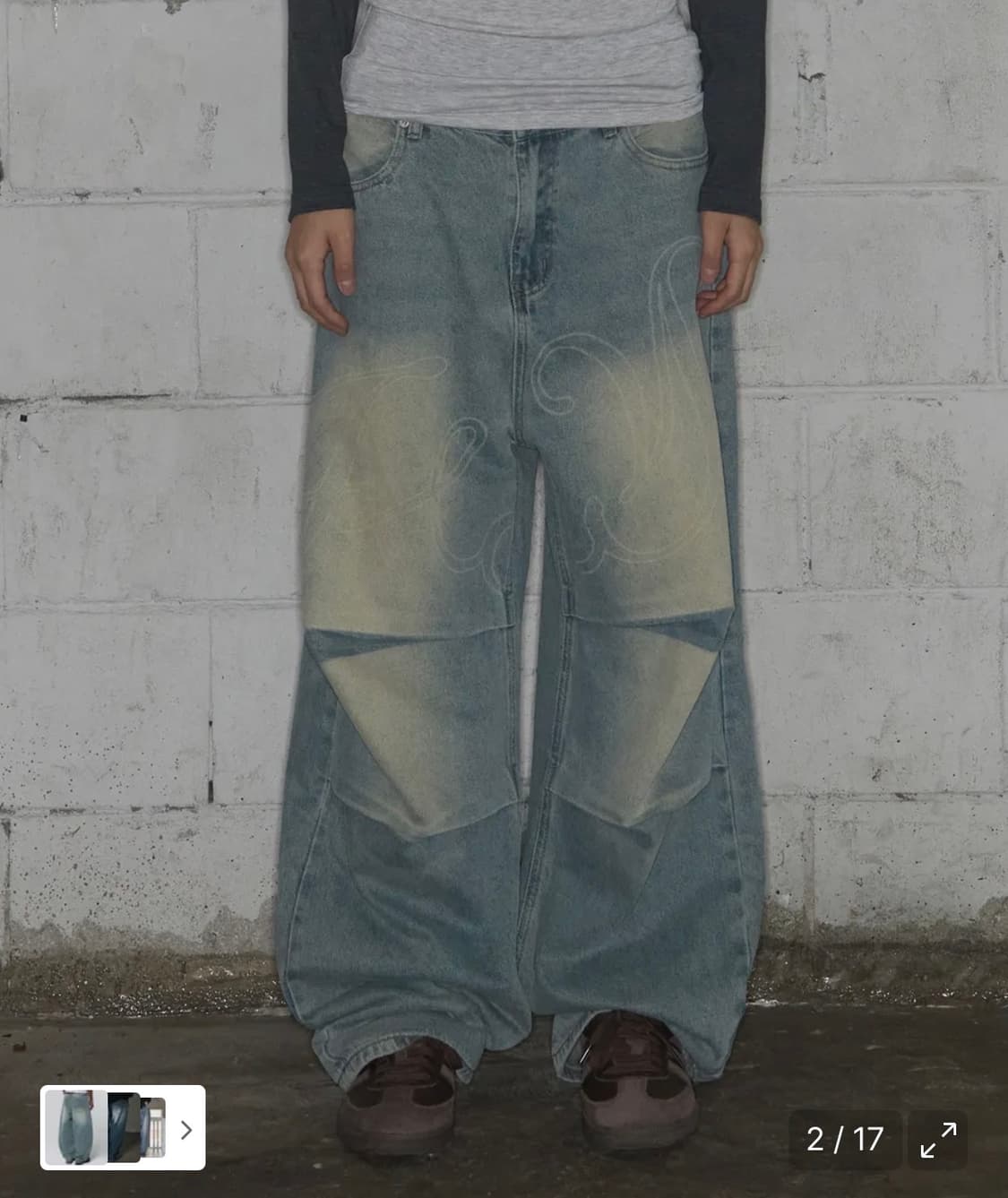 팬시클럽 엔젤 빈티지 워싱팬츠  상품이미지2