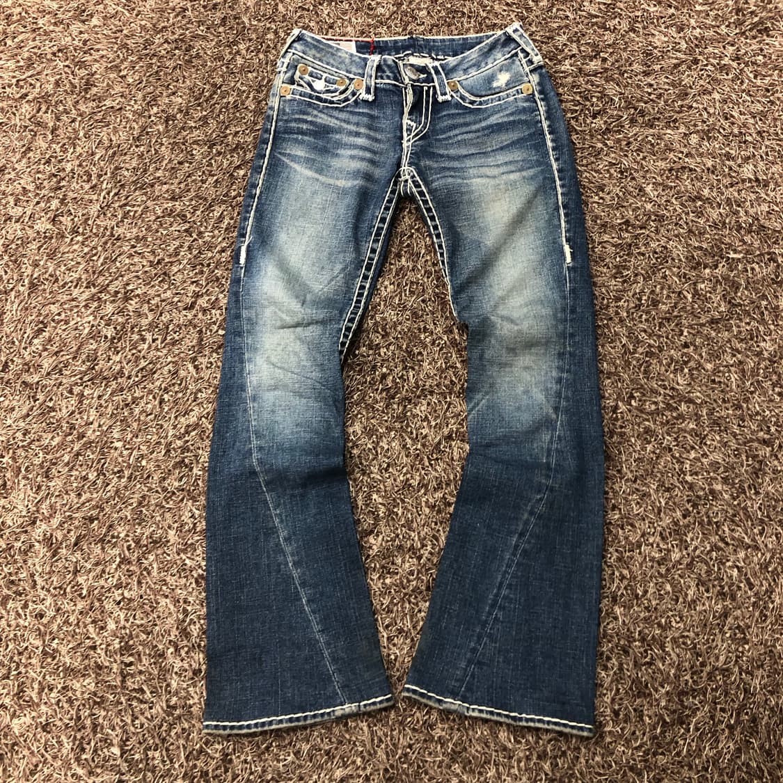 트루릴리전 조이 슈퍼티 스티치 부츠컷 데님 팬츠 상품이미지2