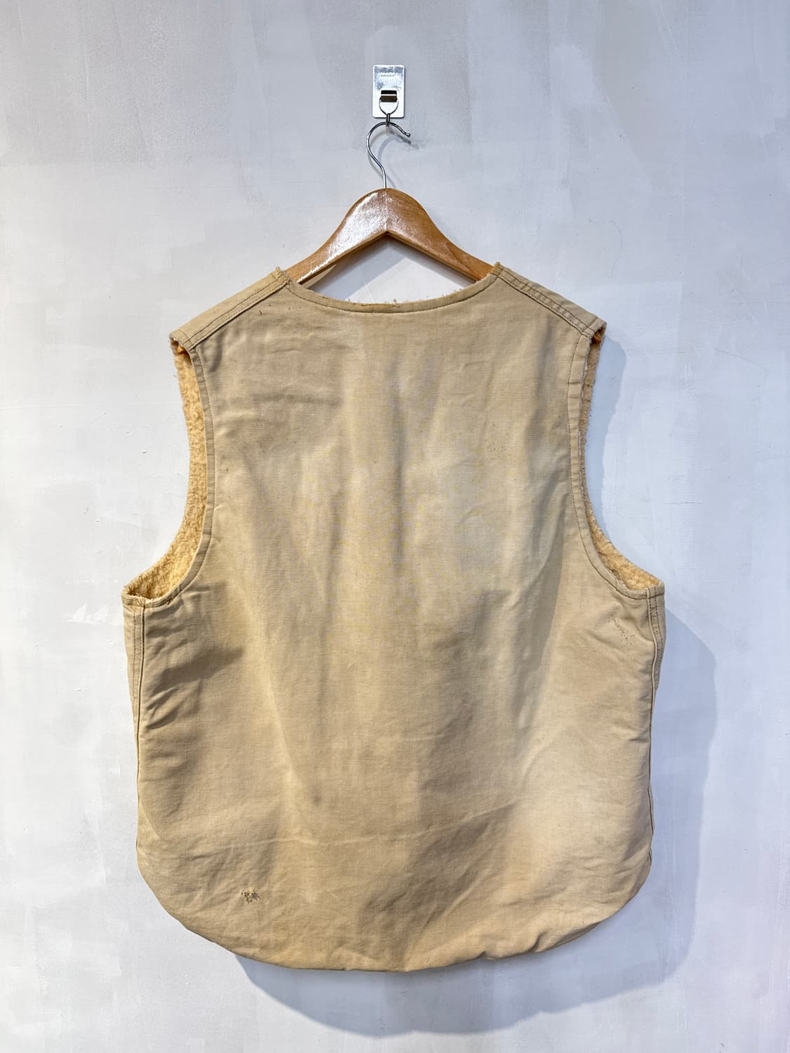 칼하트 베이지 플리스 베스트 조끼 상품이미지4