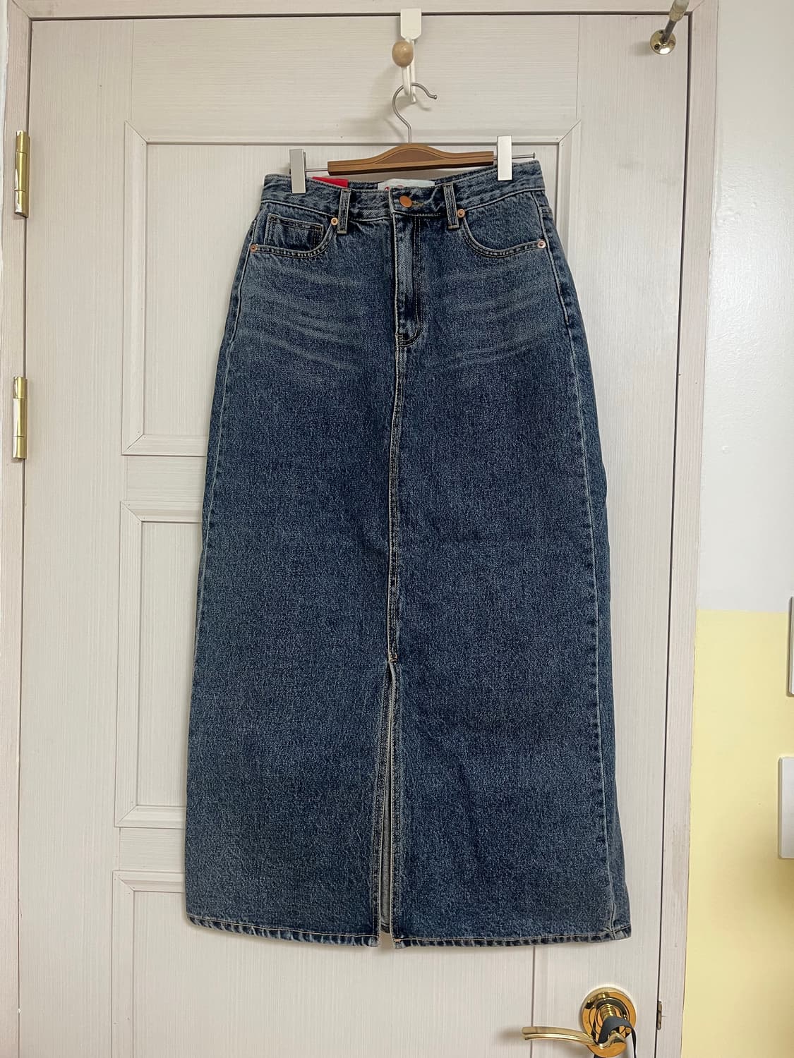 ootj 워싱 데님 롱 스커트 상품이미지1