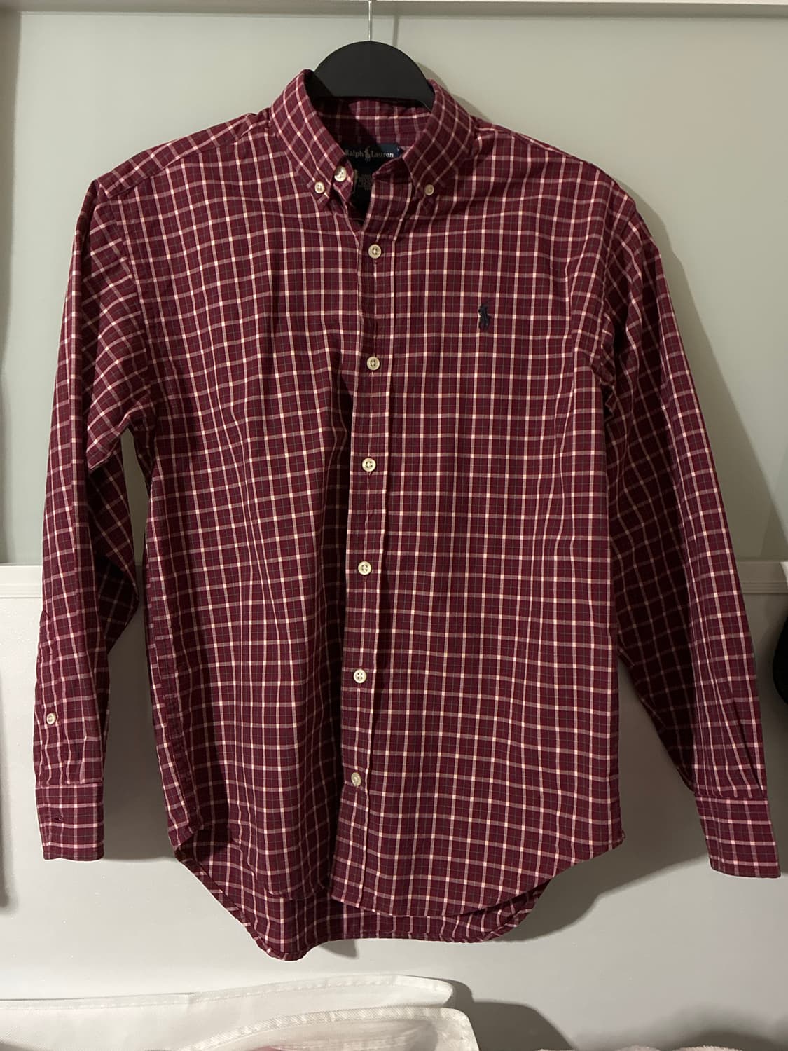 Ralph lauren woman burgundy shirt 상품이미지1