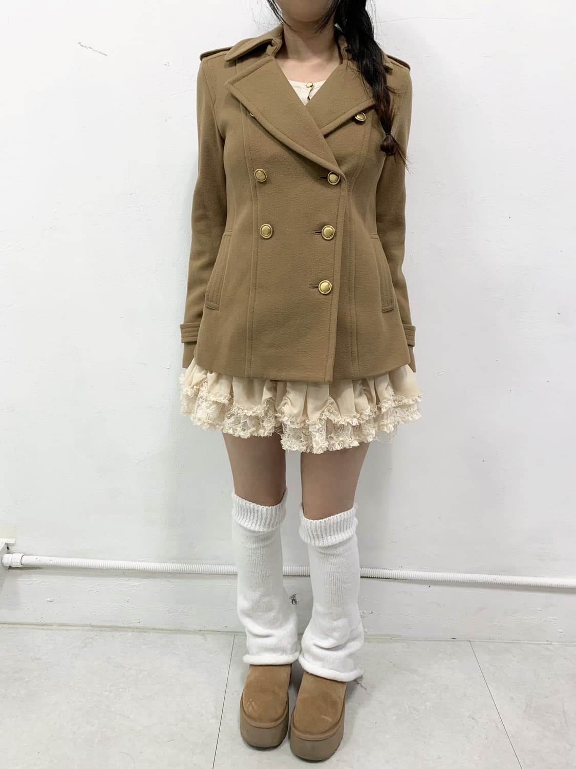 [LE SOUK] 라떼갸루 리락쿠마 숏 코트 상품이미지3