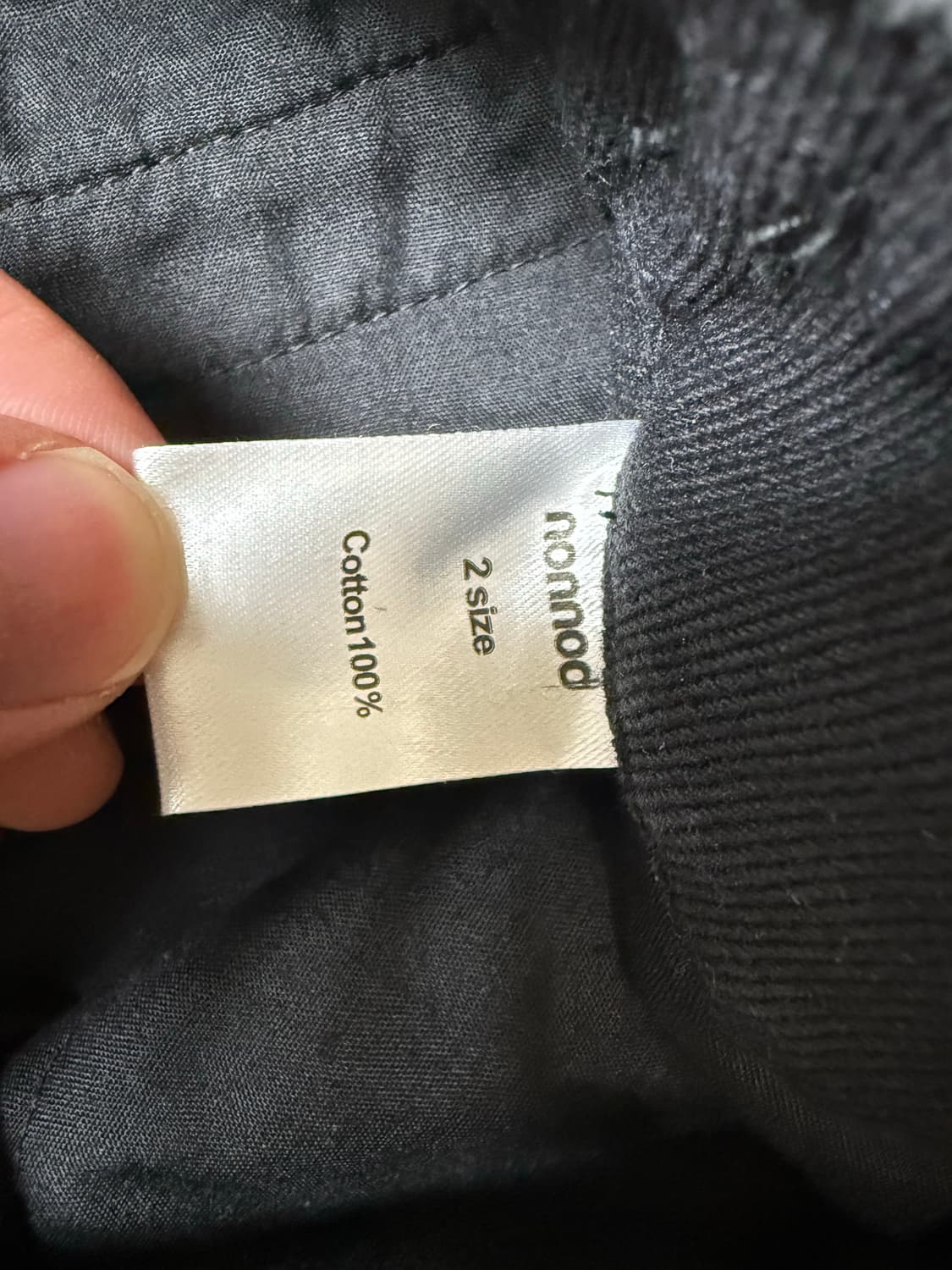 논노드 더블 포켓 카고 팬츠 빈티지 블랙 2 상품이미지6