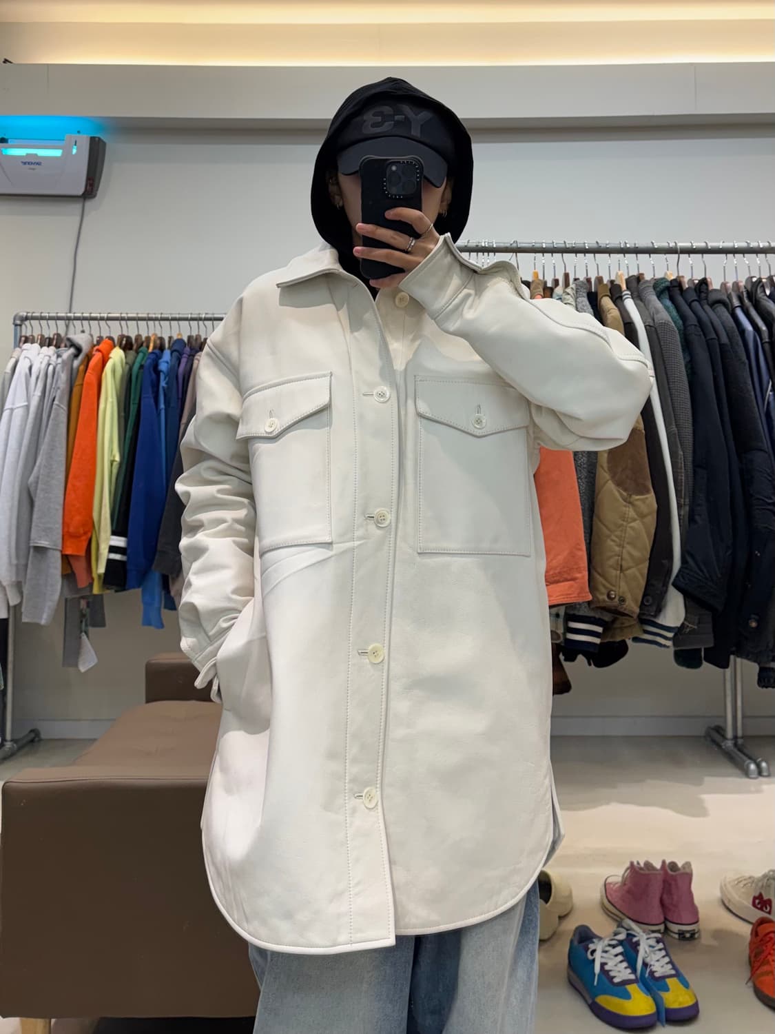 H&M 마르지엘라 레더 코트 상품이미지8