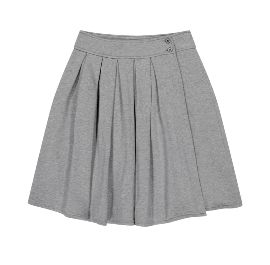 코이세이오 코지 스웻 랩 스커트 멜란지 그레이 2size 상품이미지1