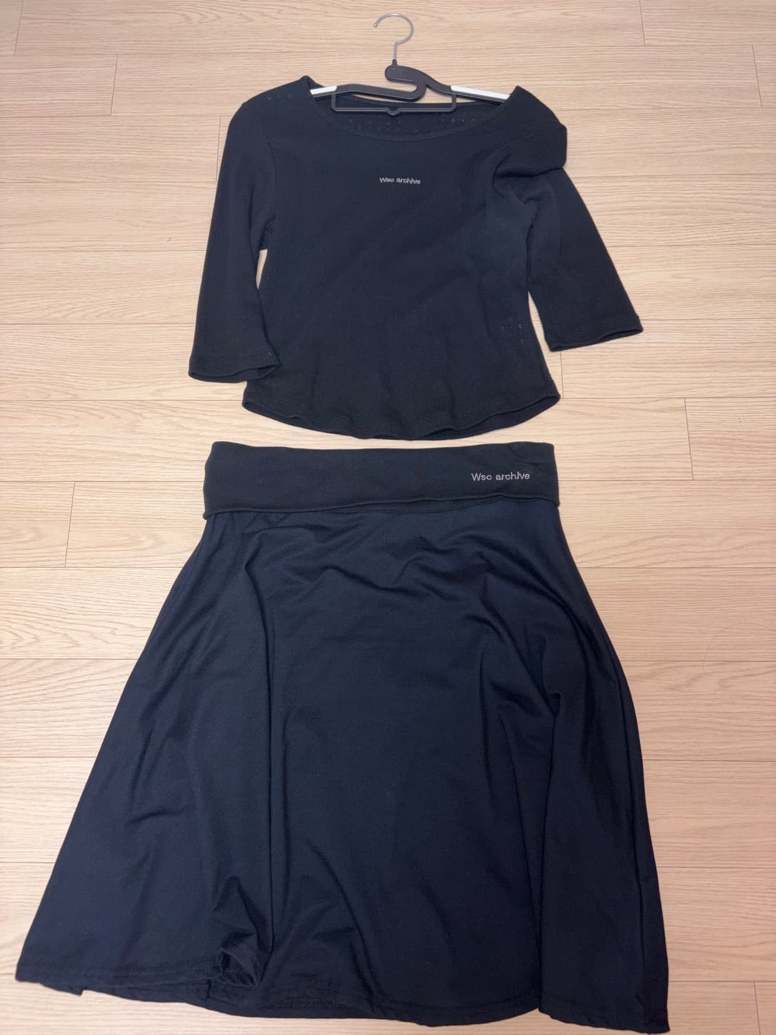 wsc -tee&skirt 세트 상품이미지6