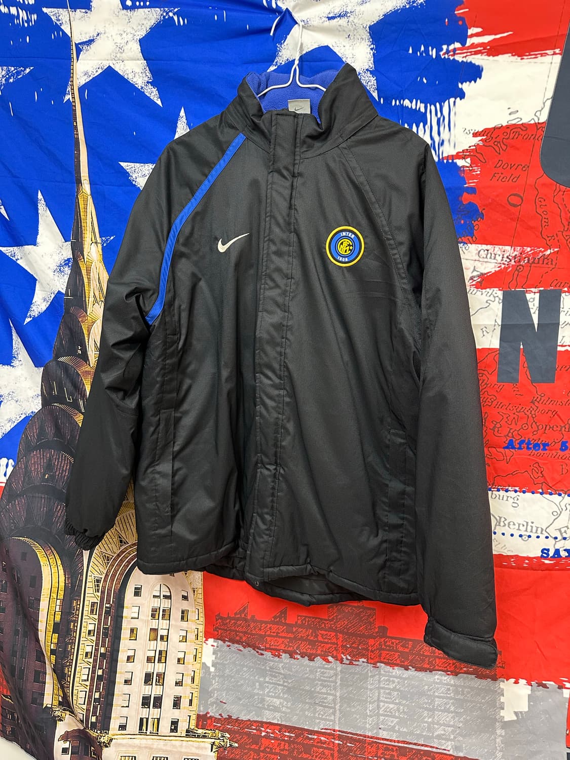 s급 올드스쿨  나이키 인터밀란오버핏 패딩점퍼s90 상품이미지2