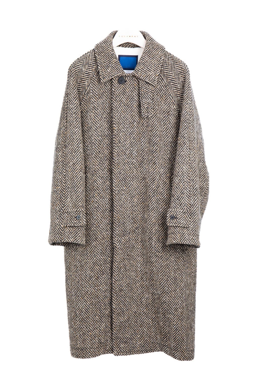 [S]도큐먼트 도네갈 트위드 발마칸 코트 베이지 상품이미지1