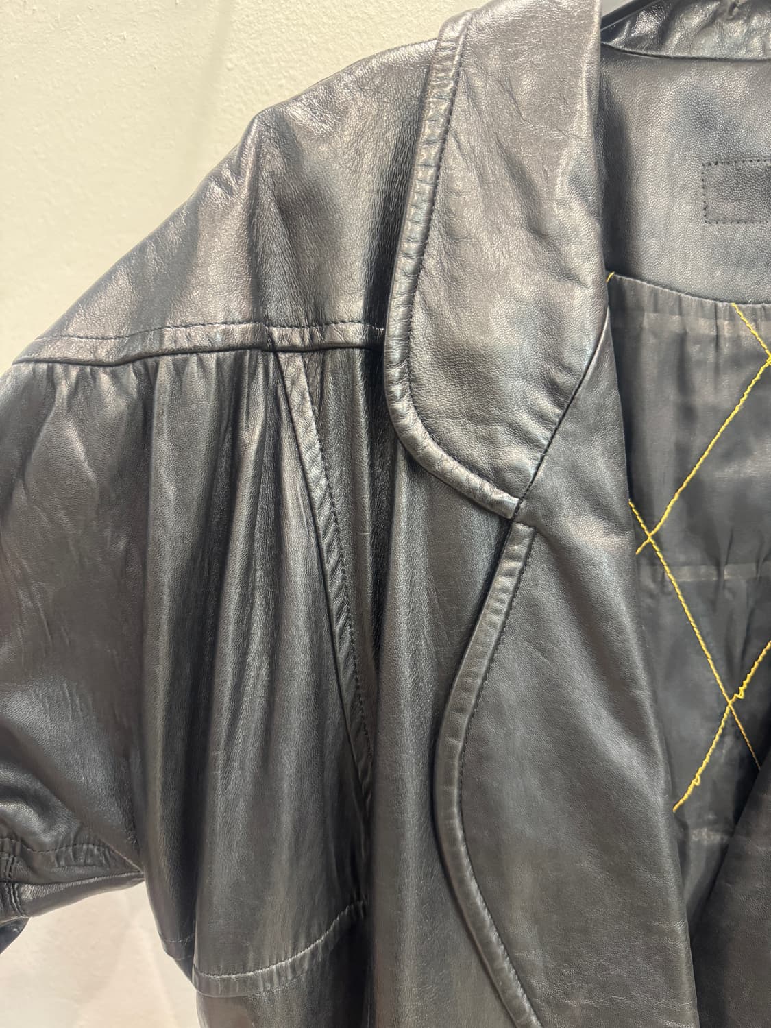 vintage 램스킨 오버핏 하프코프 상품이미지3