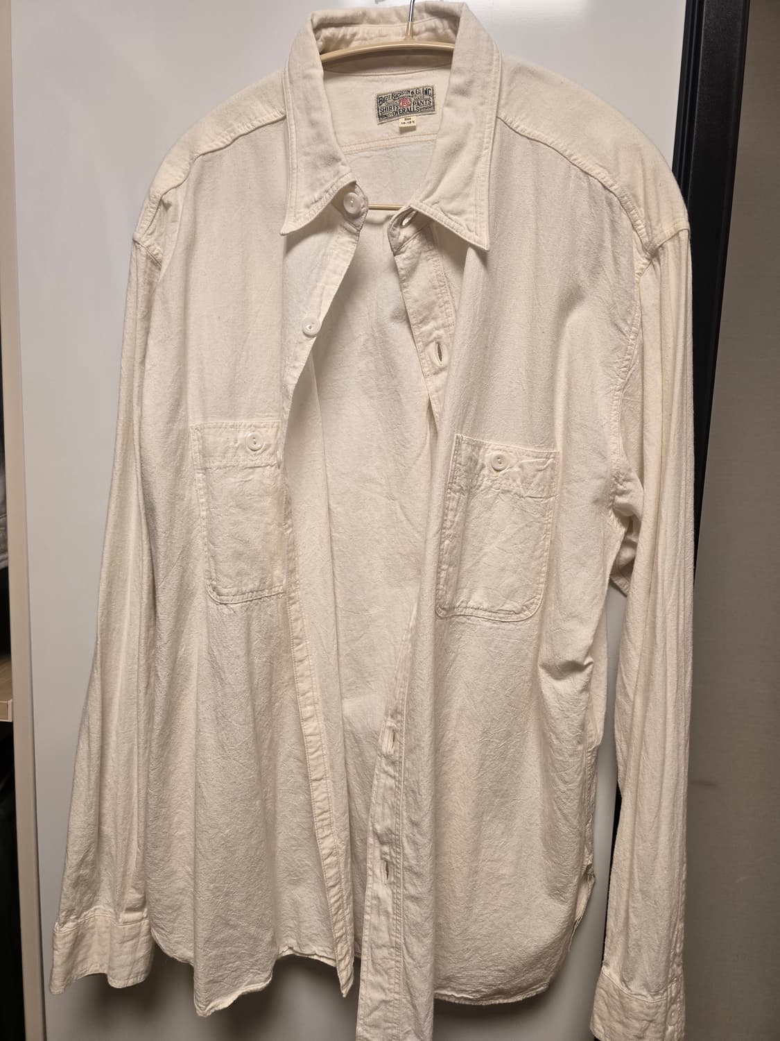 버즈릭슨 샴브레이 셔츠 화이트 XXL 상품이미지4