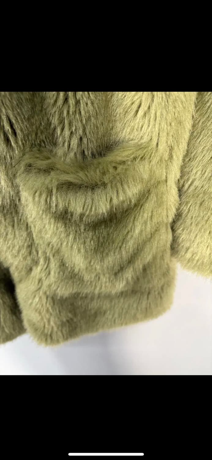 LOVE MY SANTA 올리브 그린 모피 코트 H1279 상품이미지4