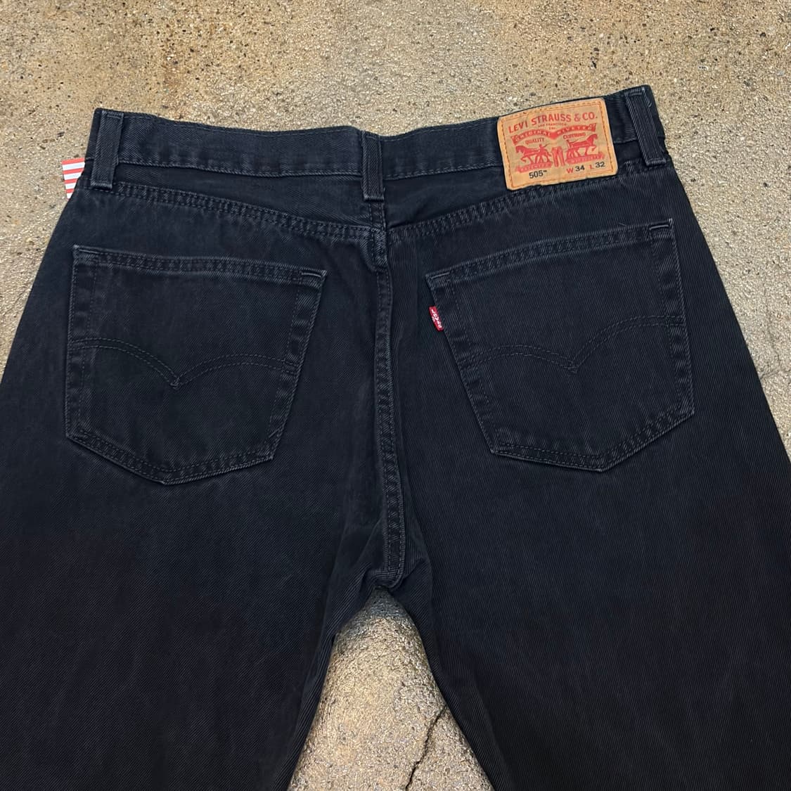 미국 빈티지 리바이스 505 블랙진 청바지 상품이미지5