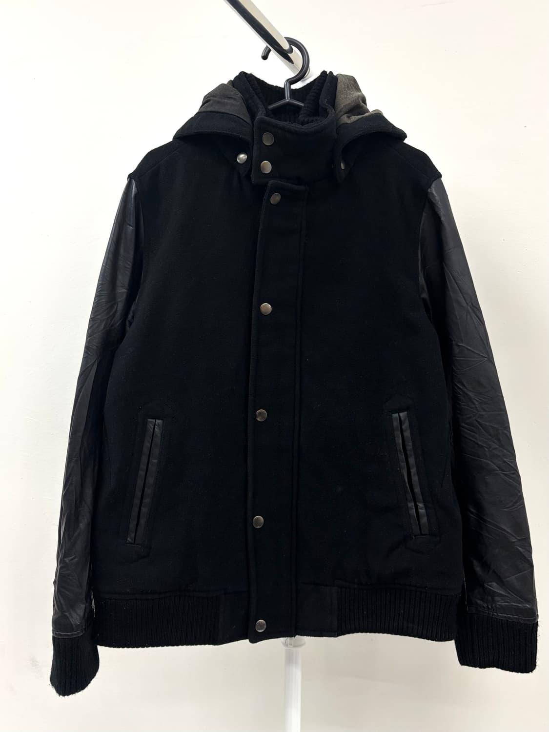 빈티지 락시크 하이넥 블랙 자켓 상품이미지6