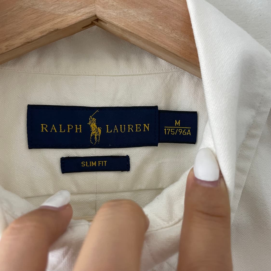 폴로 화이트 옥스포드 포니 반팔셔츠 상품이미지5